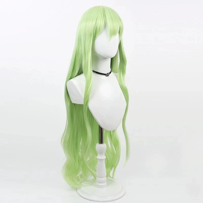 لعبة الأزرق الأرشيف تاتشيبانا هيكاري شعر مستعار تأثيري المرأة لوليتا الأخضر الشعر الطويل مقاومة للحرارة شعر مستعار اصطناعي دعامة الهالوين #6
