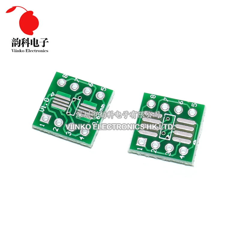 Placa de transferencia TSSOP8 SSOP8 a DIP8, adaptador de paso, Pin DIP, 20 Uds.