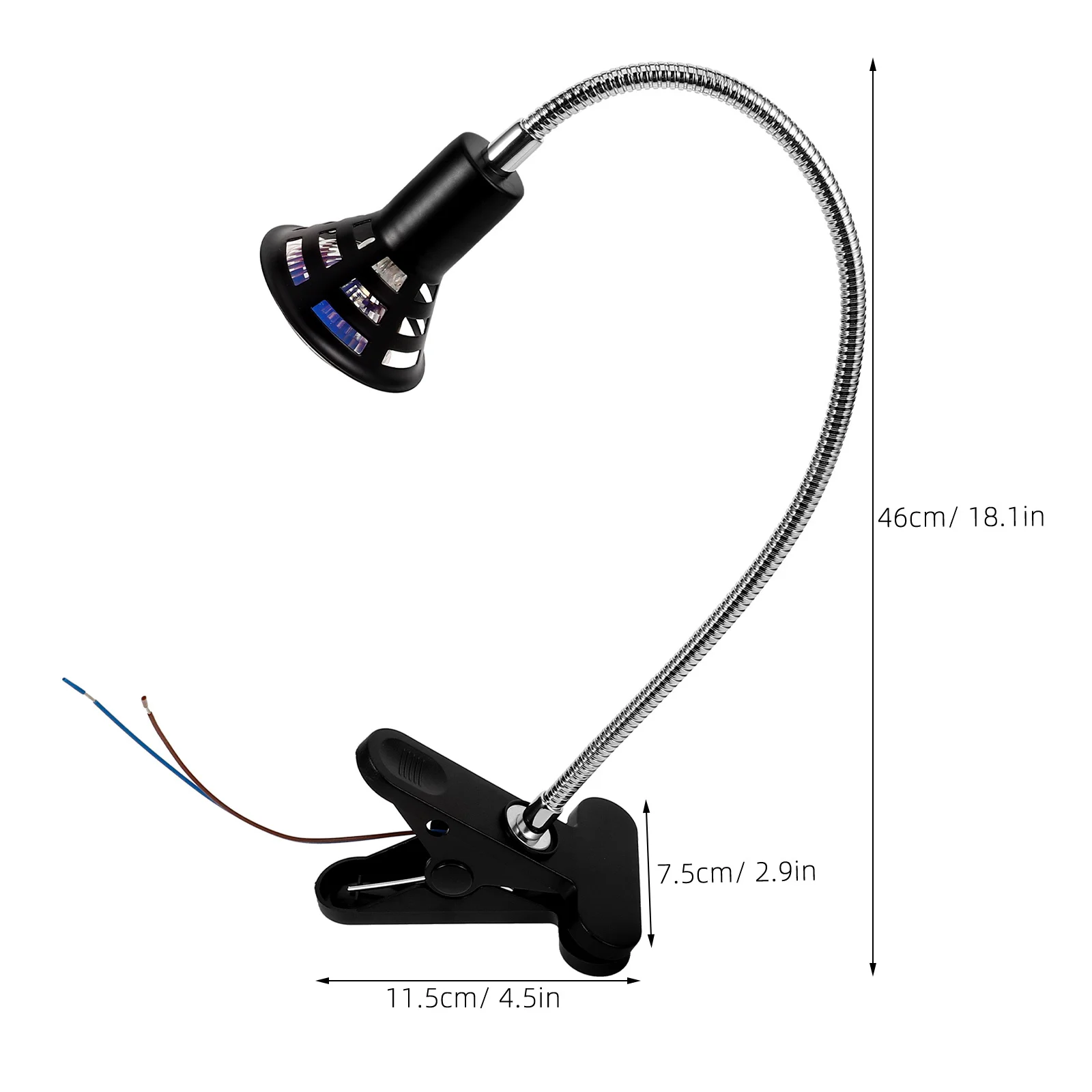 خزانة الأضواء عرض المجوهرات الصغيرة للتدوير المشبك الأضواء أنبوب مرن عرض داخلي الإضاءة مصابيح كشاف صغيرة الحجم داخلي #2