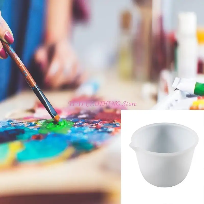 

N5KF Многоразовая силиконовая чашка для смешивания, прочная, легко очищаемая для изготовления ювелирных изделий из эпоксидной