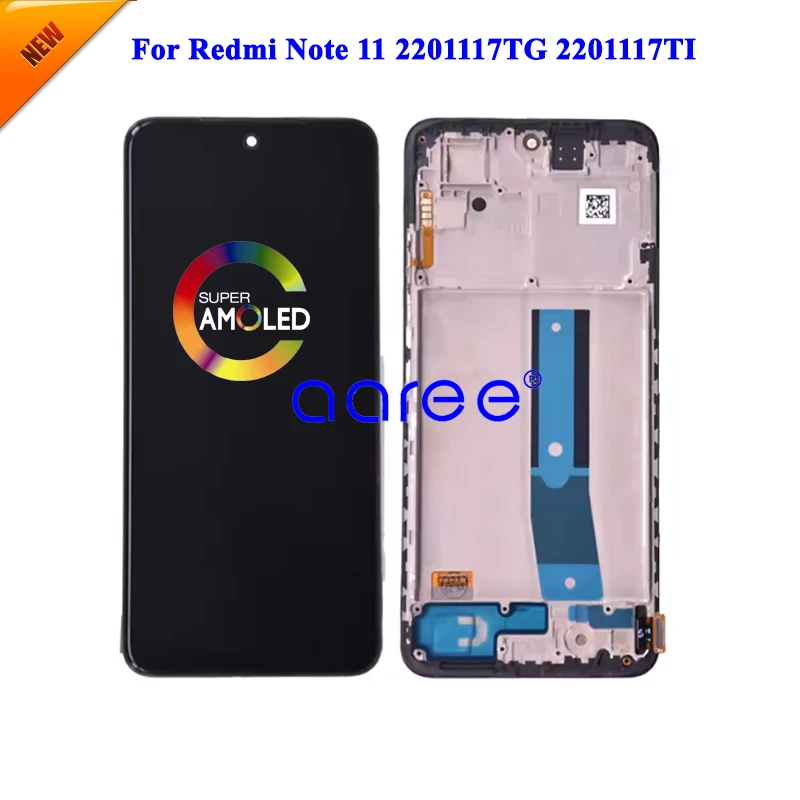 New Model AMOLED LCD Display For Redmi Note 11 LCD For Redmi Note 11 2201117TG LCD Display LCD Screen Touch Digitizer Assembly