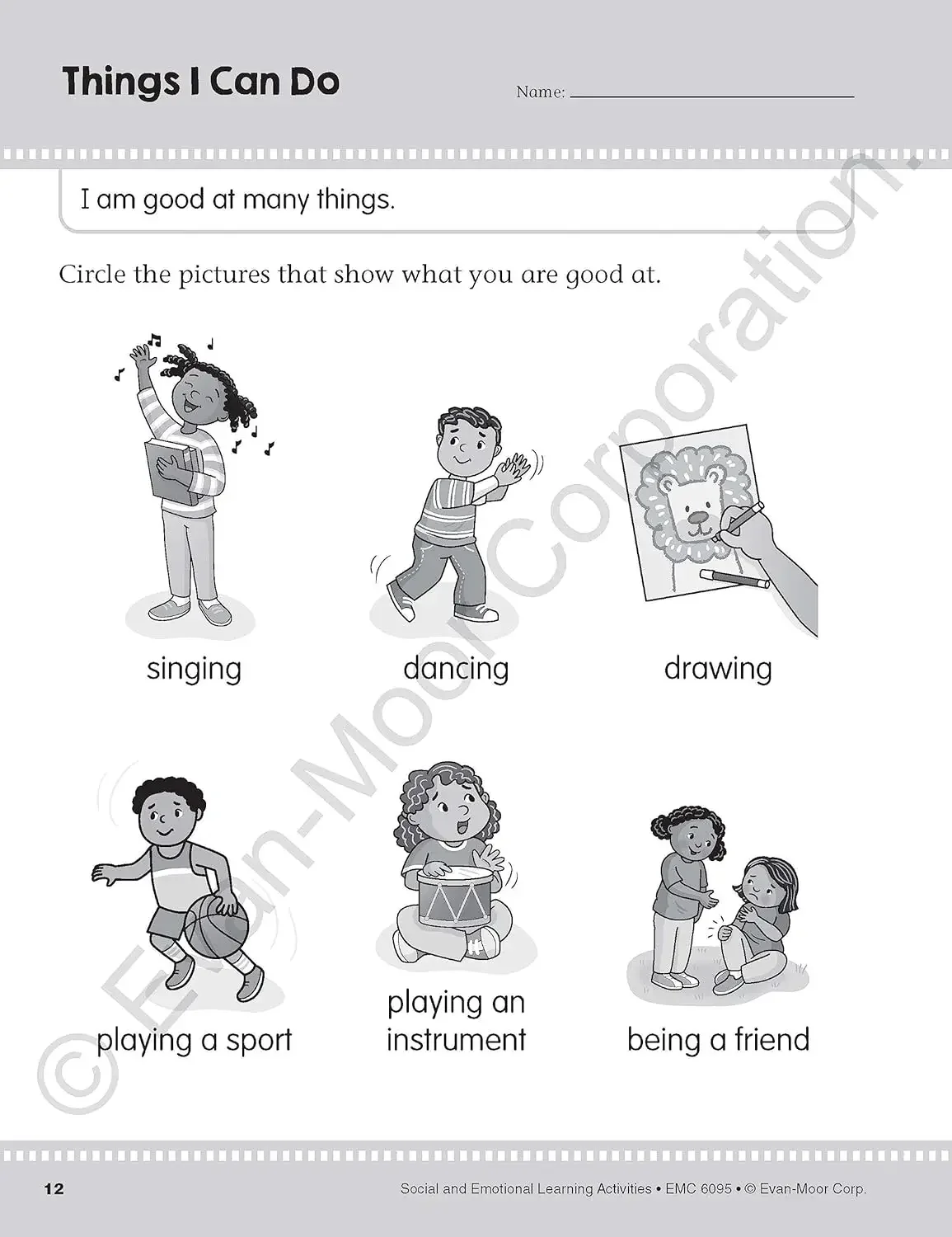 أنشطة التعلم الاجتماعي والعاطفي من إيفان مور، مصنف الصفوف PreK-K، العمر 3 4 5 6، الكتاب باللغة الإنجليزية 9781645141662 #3