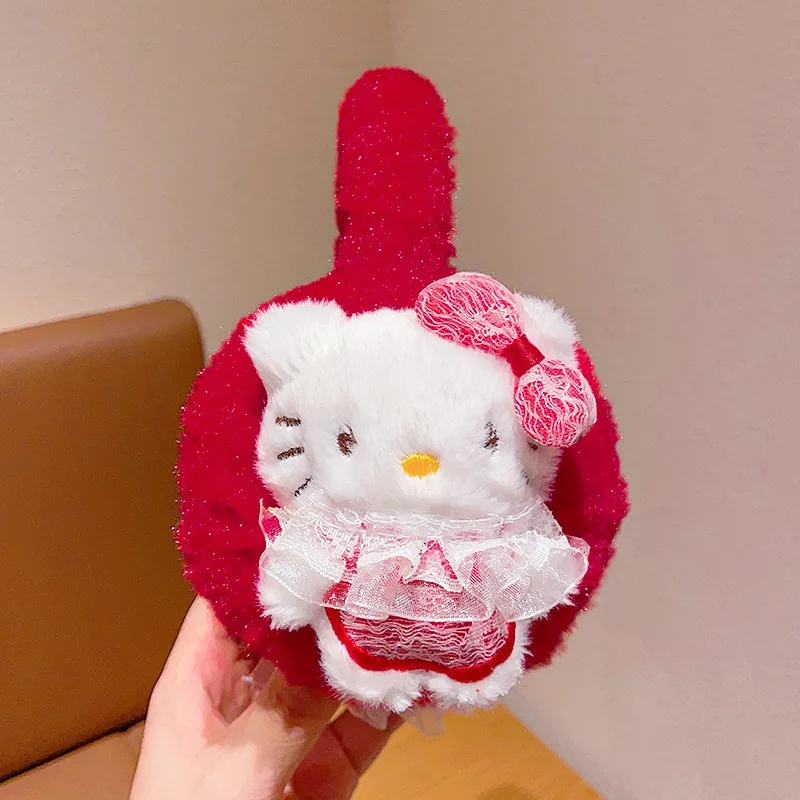 1PCS for Hello Kitty Earmuffs Girls' Foldable  Warmth for Little Ones Cute  Cold-Weather Protection Surprise Gift