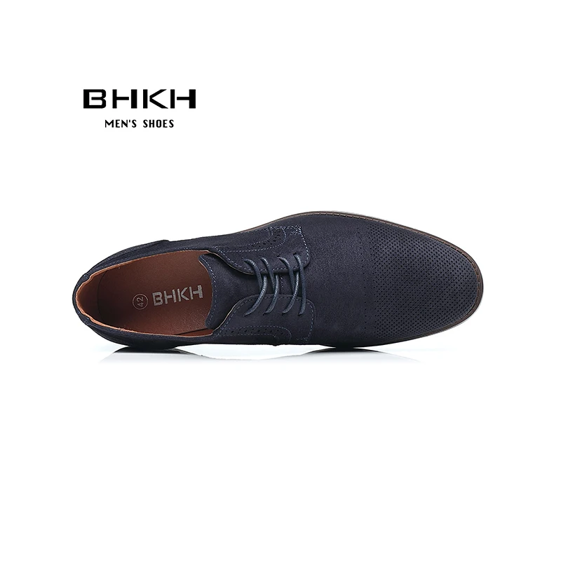 2024 Spring/Summer New Fashion Man Shoes Textile Breathable Casual Shoes Lace up Comfy Office Style Outdoor Walking BHKH Men Sho