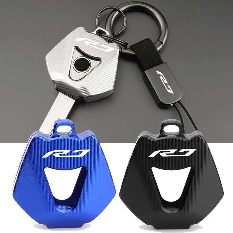 Motorrad-Zubehör für Yamaha YZFR7 YZF-R7 2022-2023-2024 Modifizierte Schlüsselabdeckung - Gehäuse - CNC-Aluminium-Schlüsselanhänger