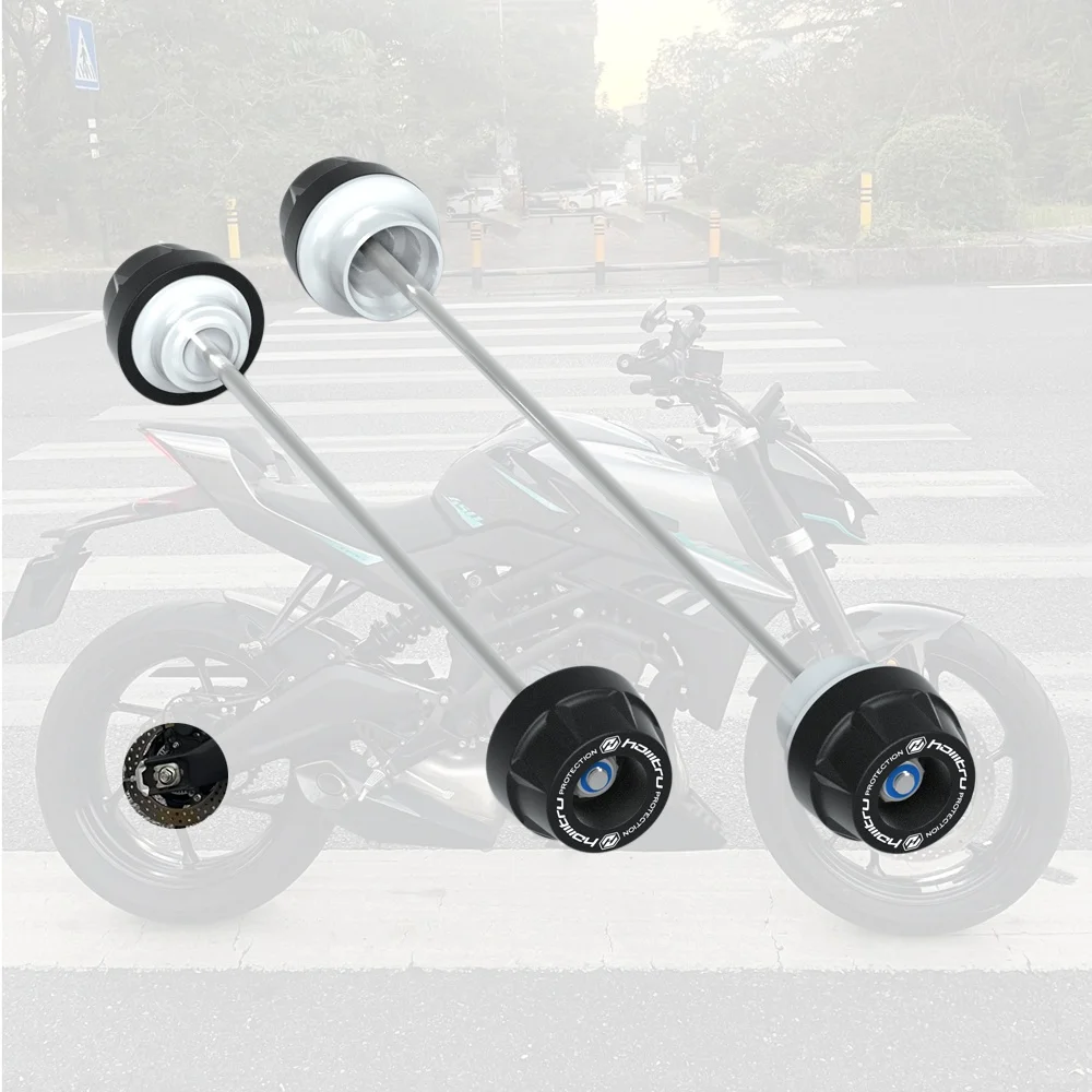 Motorcycle Front Rear Axle Fork Crash Slider Wheel Protector For CFMOTO 450NK 450 NK 2023-2024