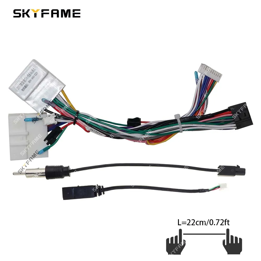 SKYFAME Car 16pin adattatore per cablaggio Canbus Box Decoder per Renault Captur Clio 4 Opel Vivaro B RP5-RN-101