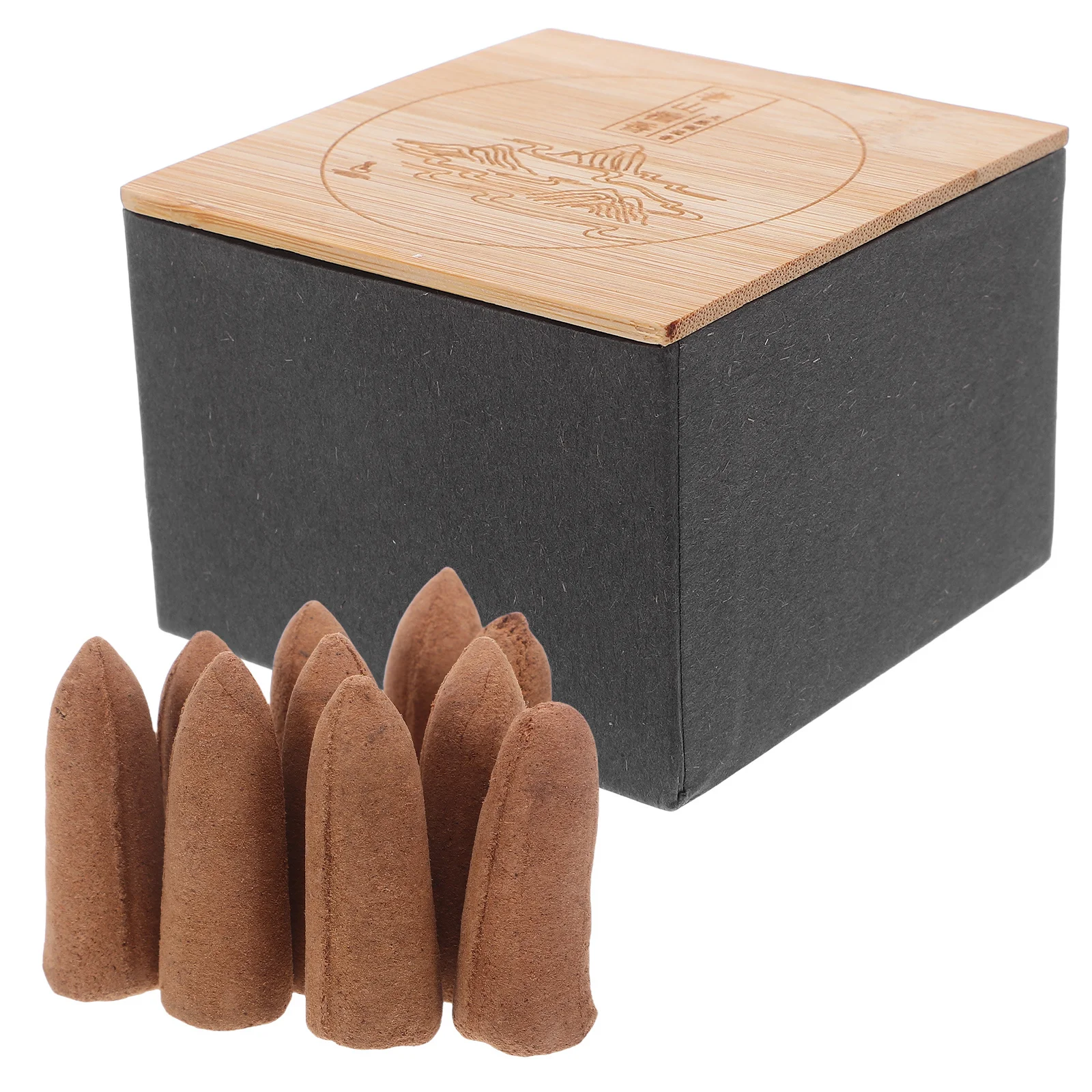 

Natural Sandalwood Backflow Incense Cones Extended Burn for Yoga Meditation Office Home Relaxation Aromatherapy Waterfall Scents