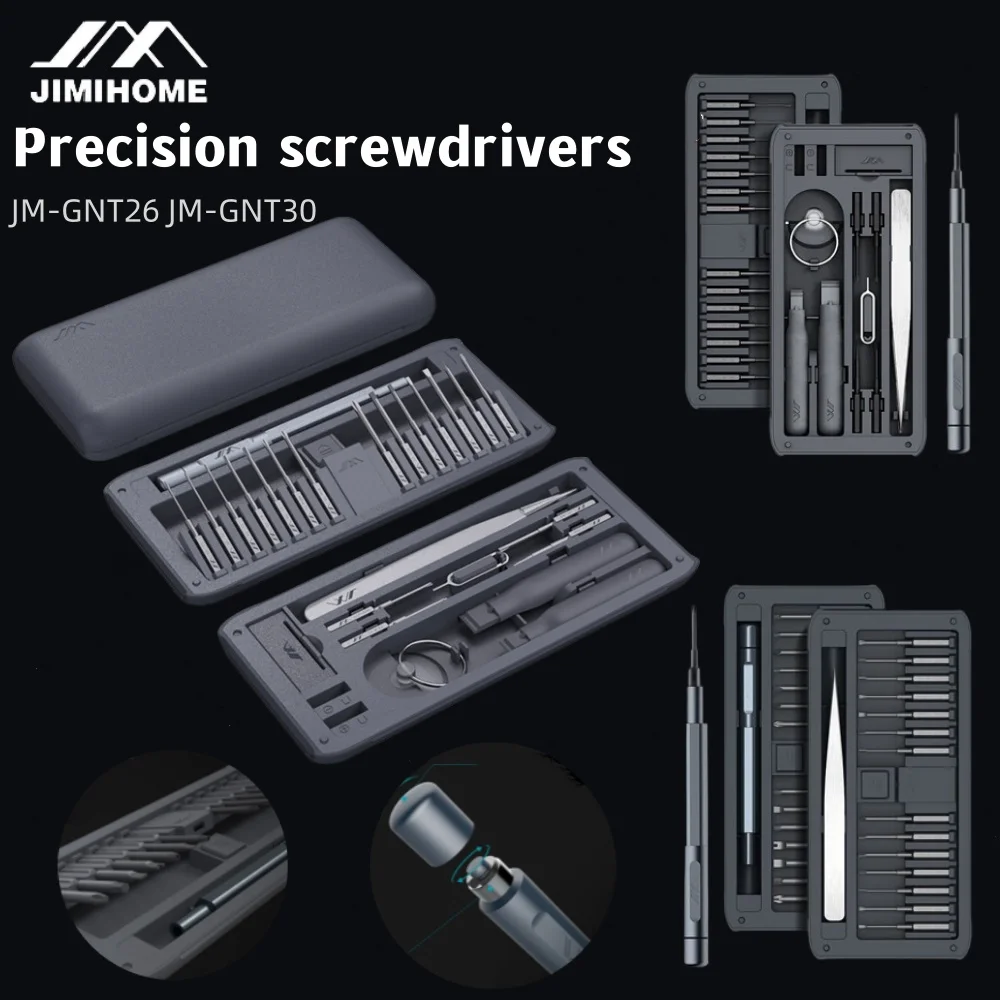 JIMIHOME Precision Screwdriver Set 26/30 in 1 Professional Magnetic Mini Repair Tool Kit for Computer, Watch, Eyeglass, PC