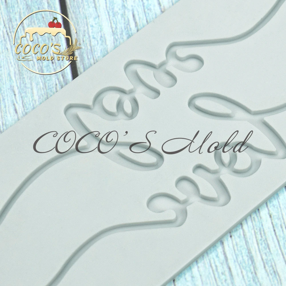 New Arrival Words Love Silicone Pad Fondant Cake Mousse Mould Chocolate Silicone Cake Lace Mat Kitchen Accessories Baking Tools