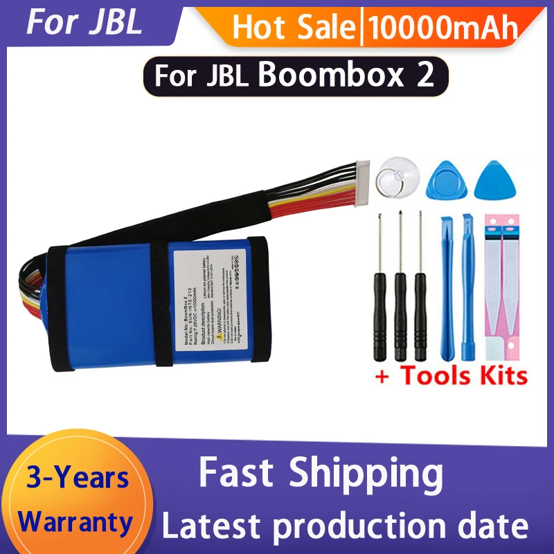 10000mAh Boombox 2 Original Speaker Battery For JBL Boombox2 High Quality Loudspeaker Player Battery Replacement Batteries+Tools