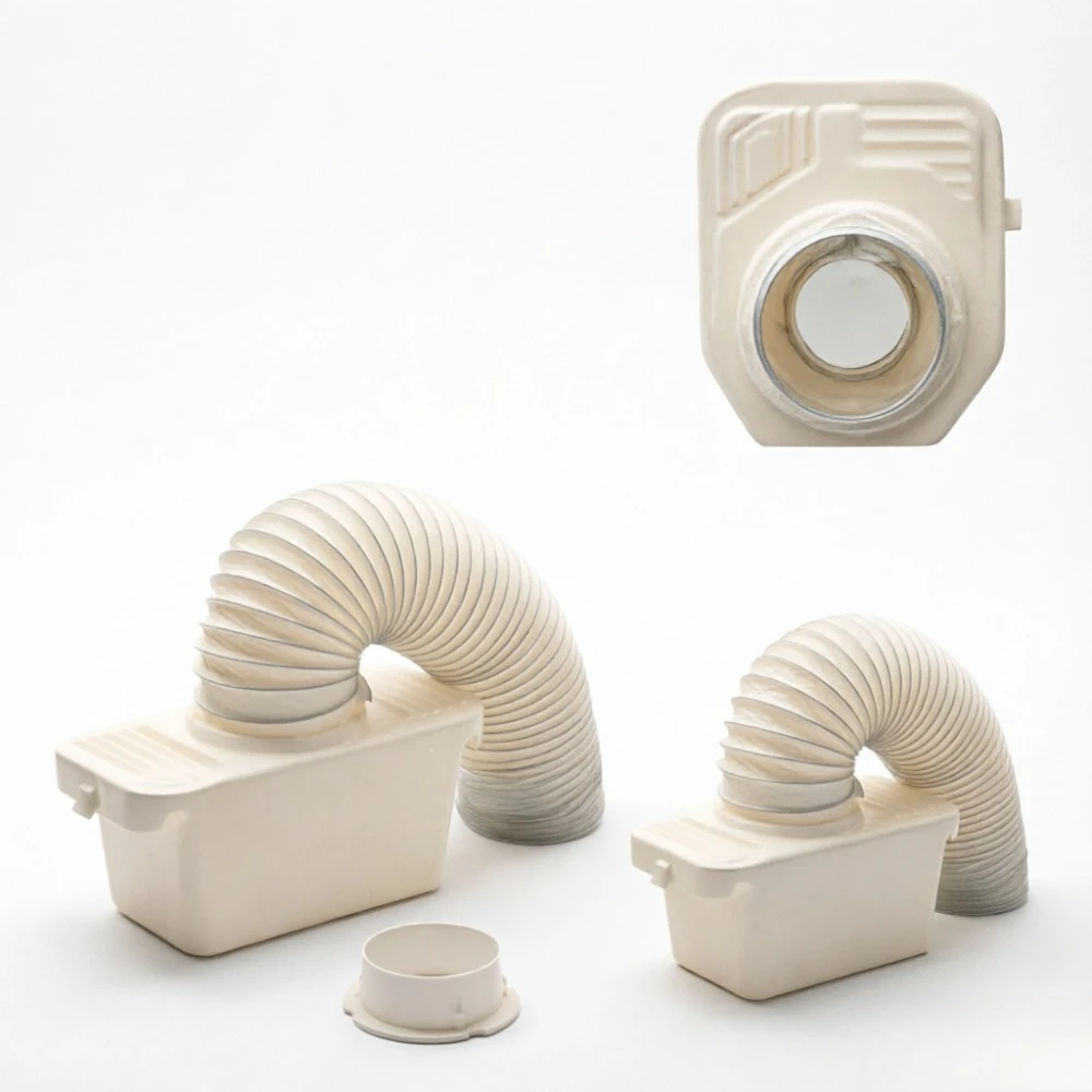 Stretchable Air Duct for Drum Dryer Ventilation and Dust Collection System