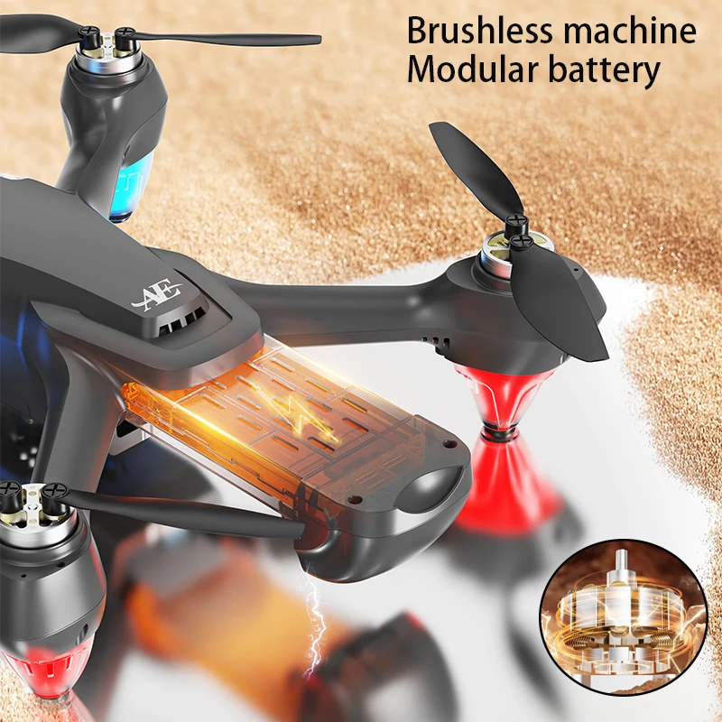 New AE9 GPS Drone 4K Professional HD Camera Aerial FPV Brushless Motor With Large Screen Remote Control Quadcopter RC Dron Toys