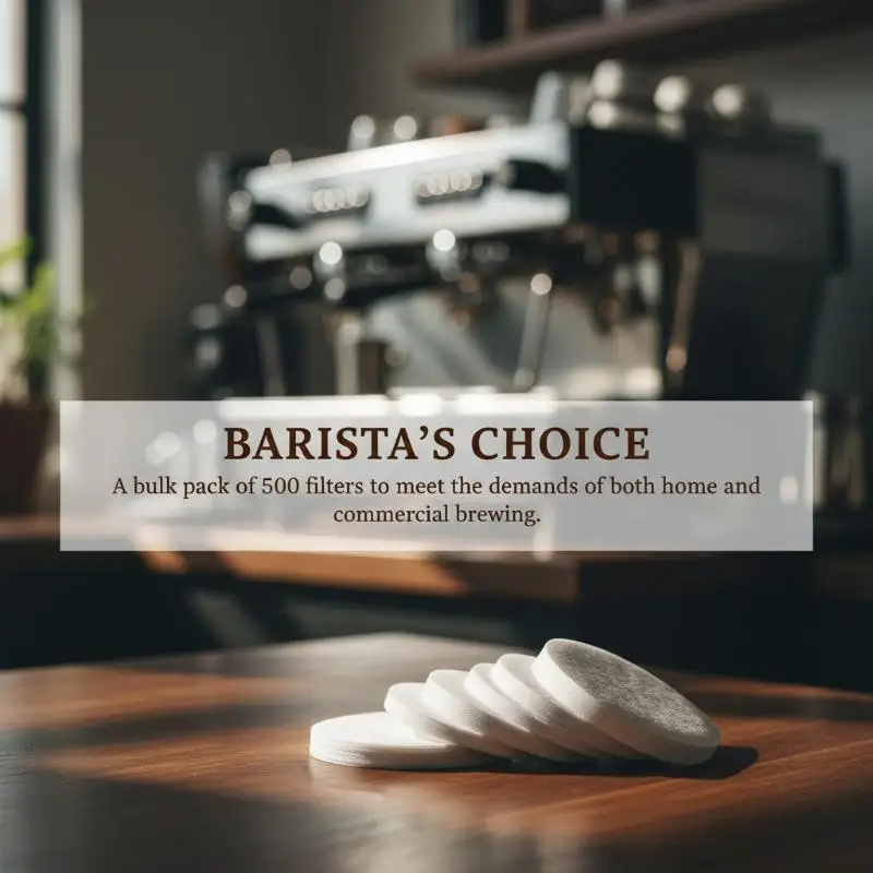 Barista Coffee Paper Filter Unbleached 51mm 53mm 54mm 58mm 100/500Pcs  For Home Office Professional Espresso Machine