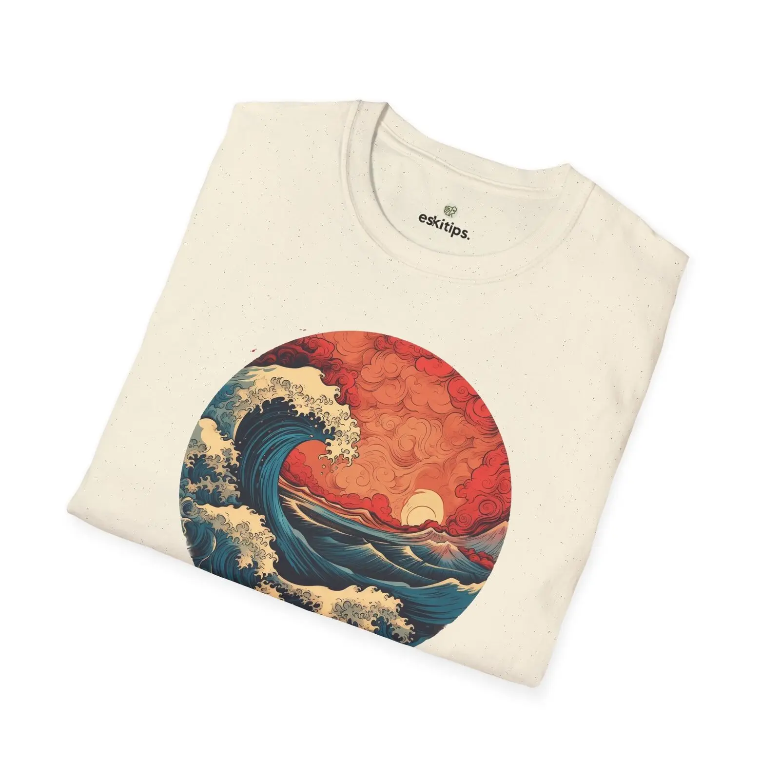 Stunning Ocean Wave and Sunset T-Shirt - Nature-Inspired Art