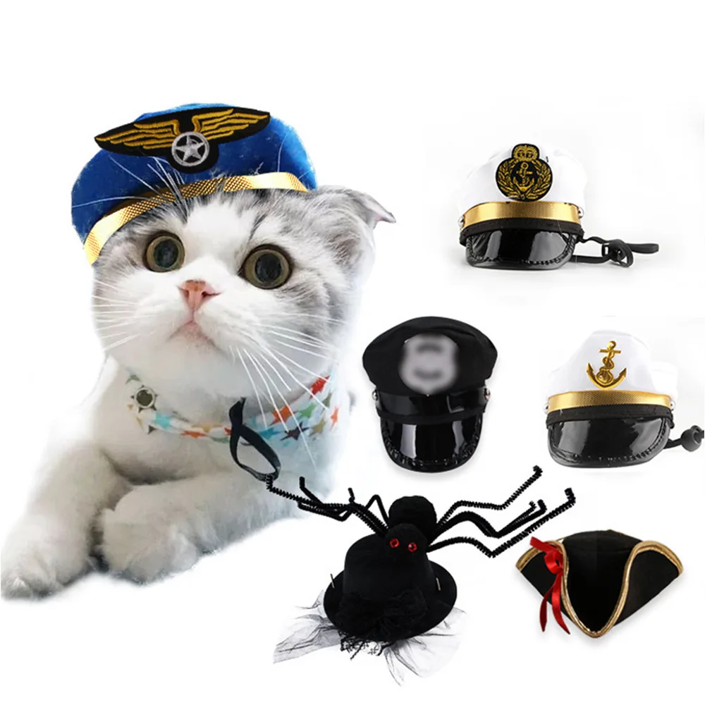 

Dogs Halloween Funny Hats Photos Cats Posing Props Pet Headgear