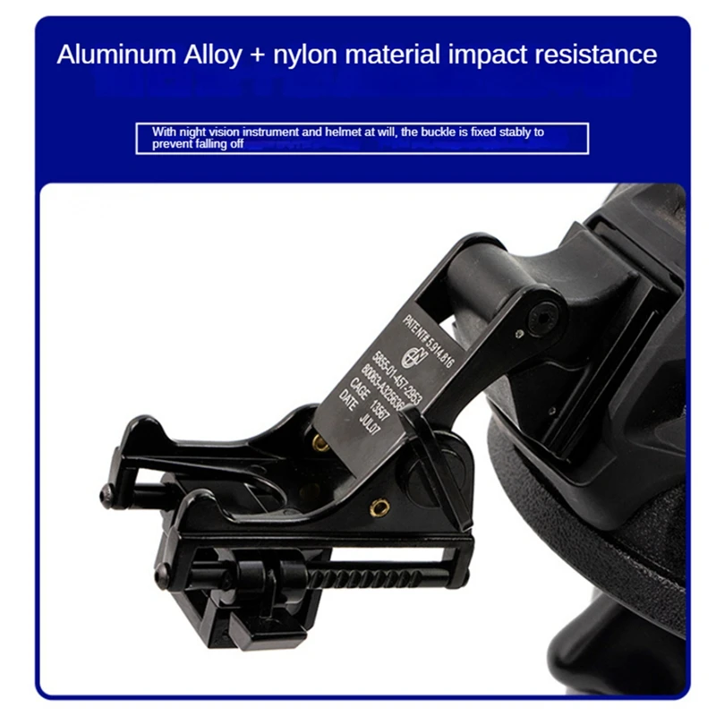 Casque Dumper Night Vision Quick Ket, alliage d'aluminium noir et nylon, M88, MICH2000, LWH, 1 PC