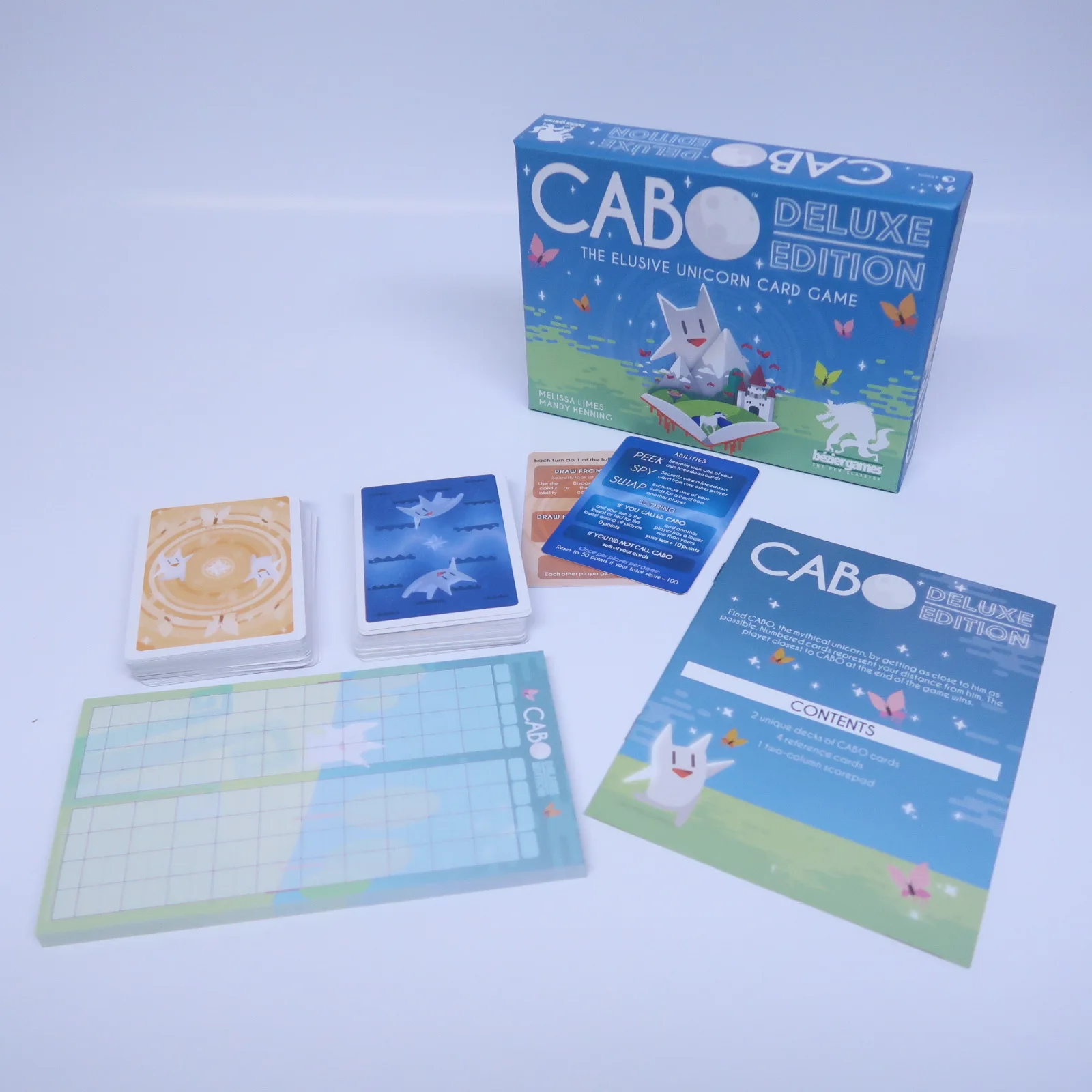 CABO Board Game with Magical Unicorn Cards, Bilingual English and Chinese, Perfect Party Game for Any Occasion