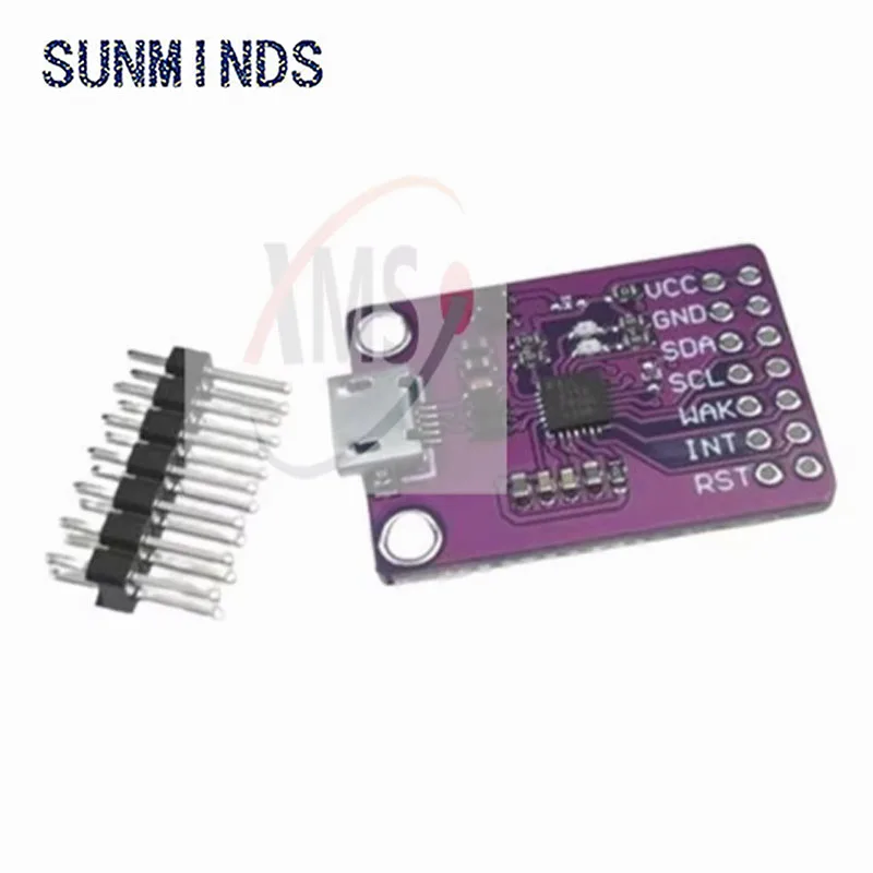 1pcs-10pcs CP2112 Debug Board USB to SMBus I2C Communication Module 2.0 MicroUSB 2112 Evaluation Kit for CCS811 Sensor Module