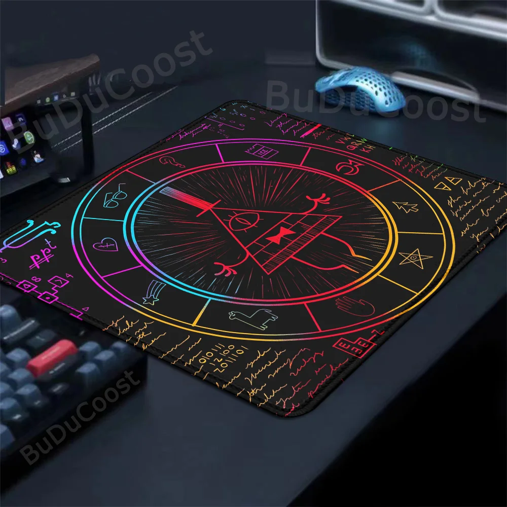 Bill Cipher Gaming Mousepad, Protetor de Mesa, Tapete de Mesa de Escritório, Tapete Pequeno, Mouse Pad, Gravidade Queda, Anime, Quente