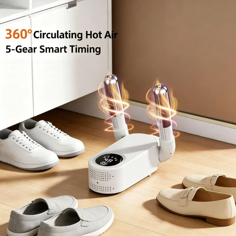 

New Foldable Smart Shoe Dryer, Household Deodorizing Footwear Drying Heater