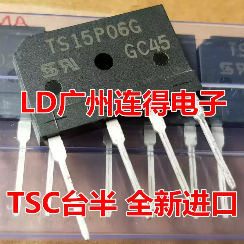 10-100pcs of newly imported TSC Taiwan semiconductor TS15P05G TS15P06G 15A/800V rectifier bridge