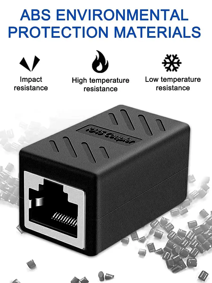 1-50 szt. Złącze RJ45 Cat6 Cat5e 1000Mbps Przedłużacz Ethernet Adapter LAN Żeński-Żeński Łącznik Kablowy — zdjęcie produktu 7