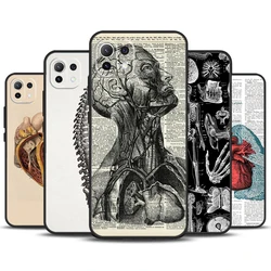 Medical Human Anatomy Case For POCO X6 Pro M6 X3 X4 X5 F3 F5 M5s Xiaomi 13 14 Ultra 12 Lite 11T 12T 13T Pro Cover