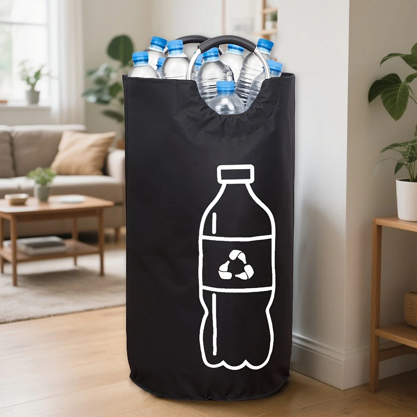 Faltbarer Recyclingbehälter, Großer Zusammenklappbarer Aufbewahrungskorb für Flaschen