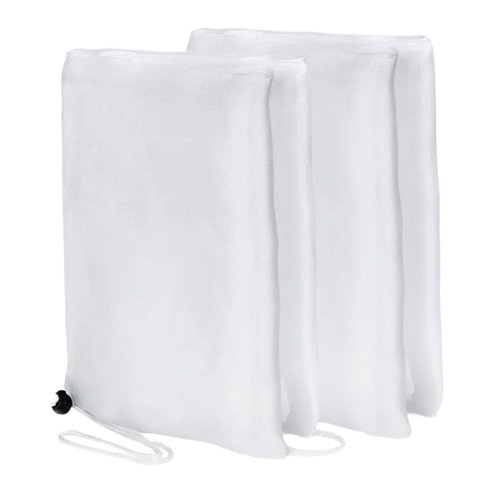 

2PCS Plant Netting Covers With Drawstring & Zipper - Perfect For Greenhouses Plant Covers Freeze Protection Frost Cloth Blankets