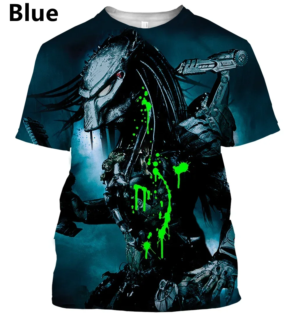 

The New Summer Predator 3D Printed T-shirt Is a Casual and Fun Short-sleeved Oversized Top for Men and Women