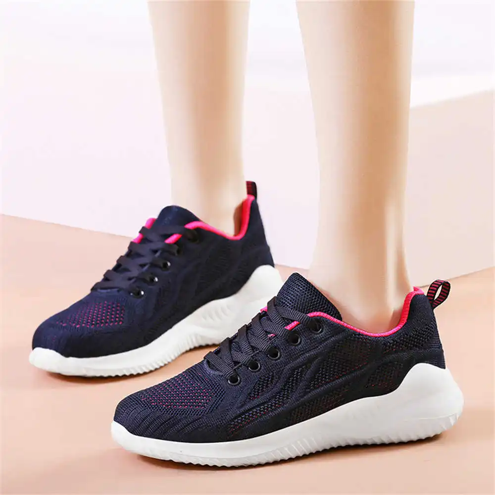 Knit Size 39 Shoes 47 Golf Walking Sneakers For Women Luxury Women's Boots Sports Sepatu Trainers Outing Wide Foot