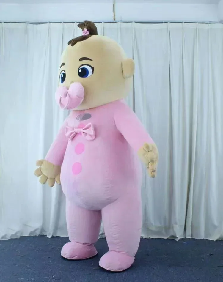 Inflatable Baby Boy Girl Mascot Costume Adult Cartoon Character Outfit Attractive Suit  Gift for Carnival Party Event no battery