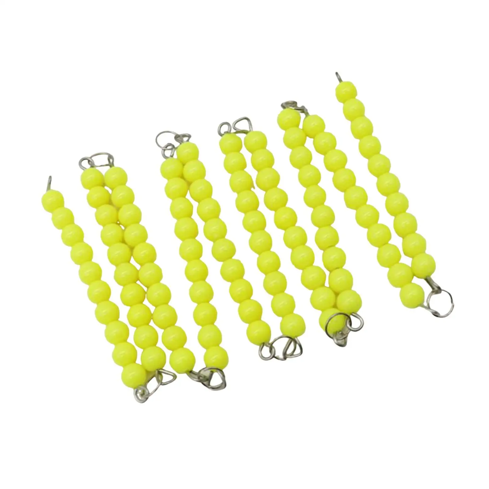 Montessori Bead Chains para Crianças, Math Materials, Toddlers Gift, 10Pcs