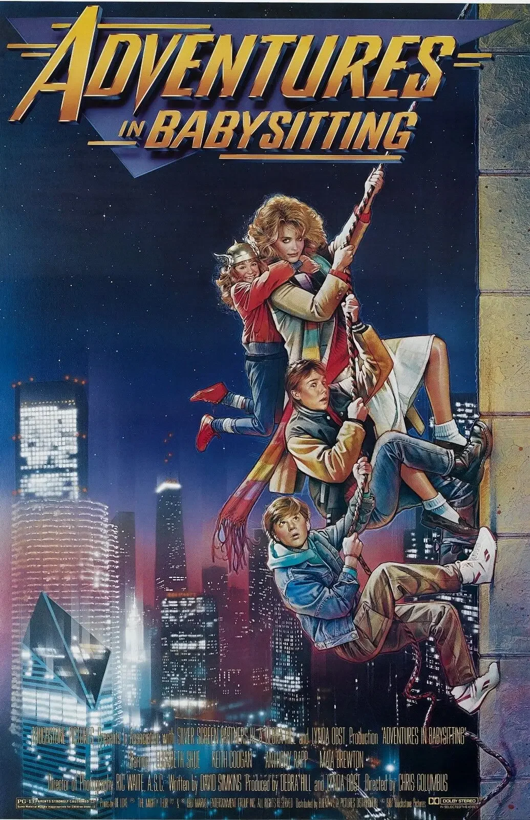 Adventures in Babysitting Movie Print Art Canvas Poster, Living Room Decor, Home Wall Picture