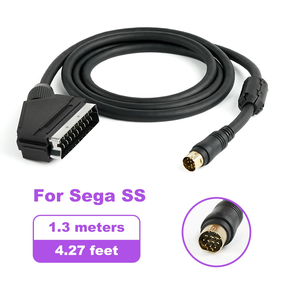 RetroScaler Composite Video on SYNC C-sync Scart (JP) RGB Cable for MD1 MD2 PS2 PS3 Saturn Xbox Original Game Console