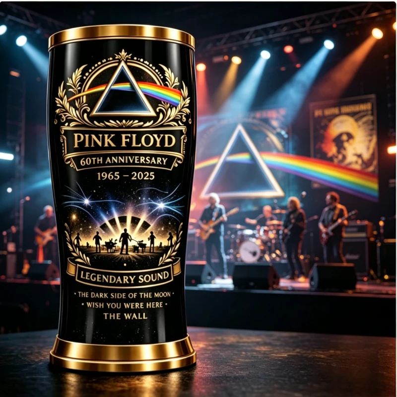 Pink Floyd 60th Anniversary Limited Edition Beer Mug, Dark Side of the Moon Collection Peripheral