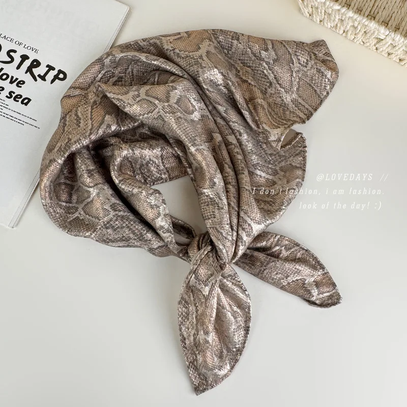 Headwrap Metallic Snake Pattern Matte Shiny Vintage Classic Versatile Edgy Photogenic Unique for Women Daily Commute