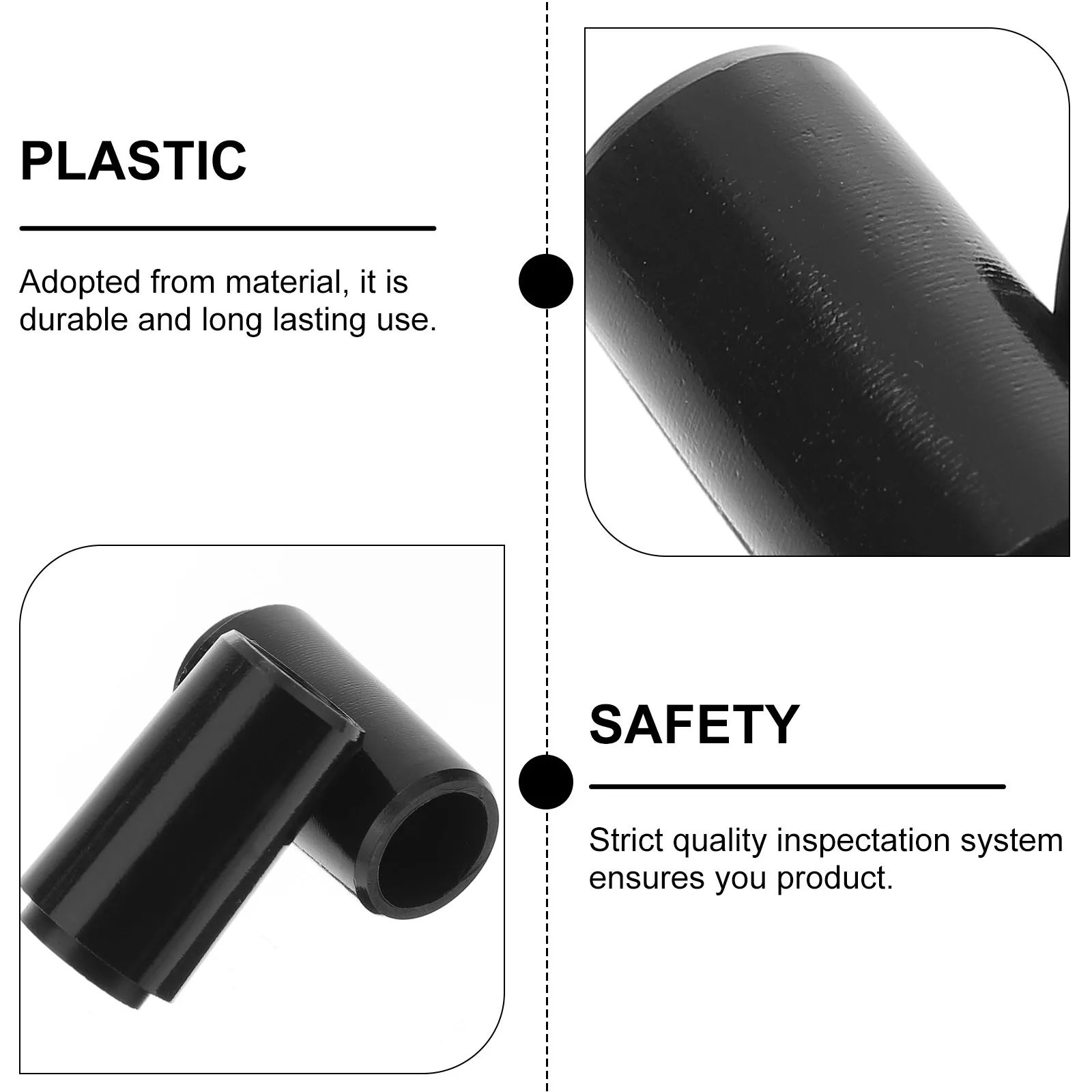 2Pcs Golf Club Ferrule Rubber Cover Shaft Tapered Accessories 0.355 Universal Irons Plastic Sleeve Durability Longlasting