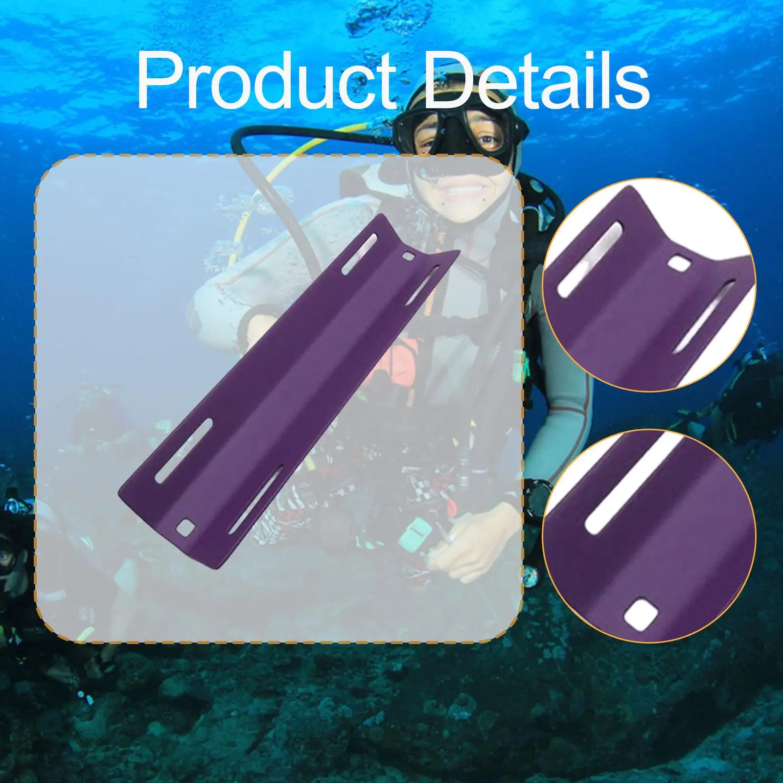 

Scuba Backplate Adapter Universal Carbon Fiber Tank Holder Accessory for Divers Scuba Equipment Setup
