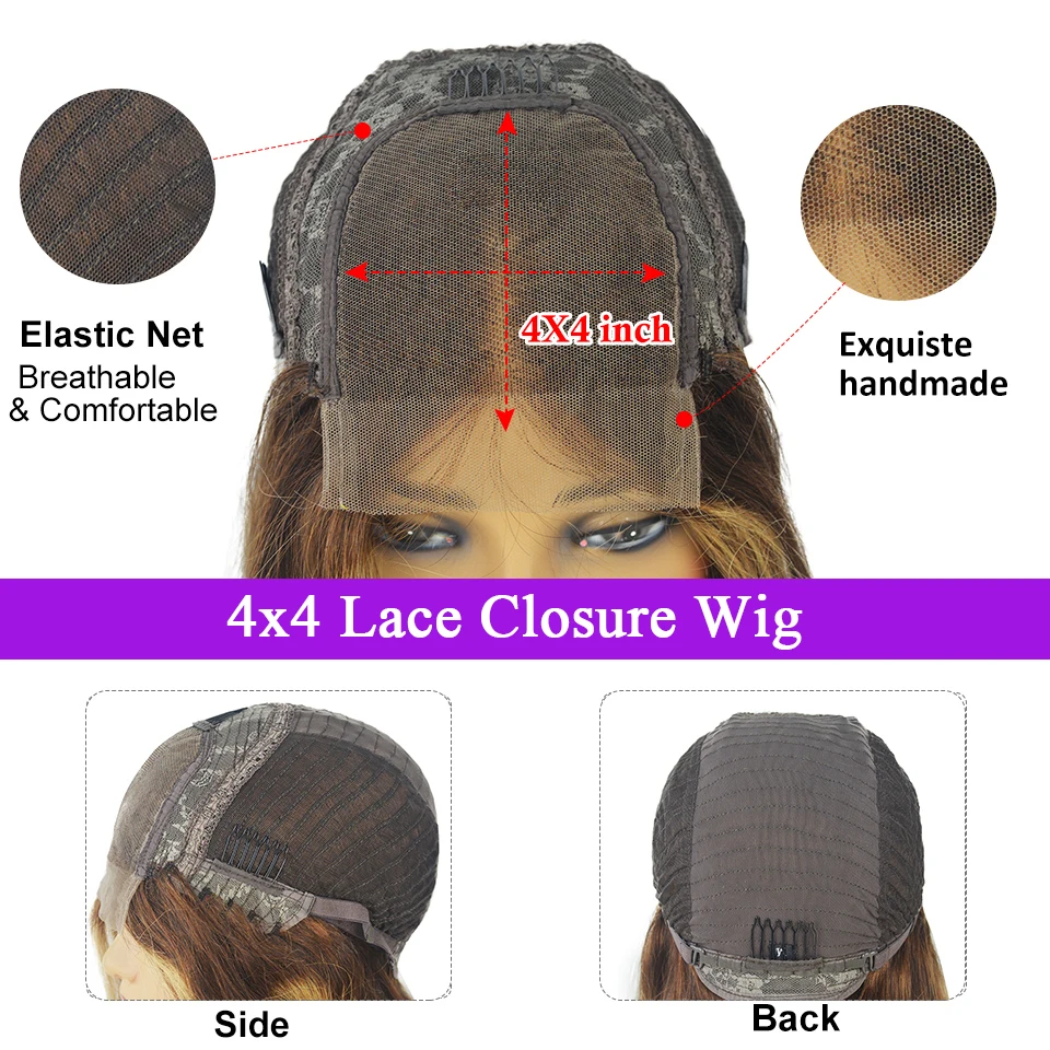 30 Inch Chest Nut Brown Straight Lace Front Wig Remy 13x4 Lace Frontal Human Hair Wig For Women Chocolate Brown Lace Frontal Wig