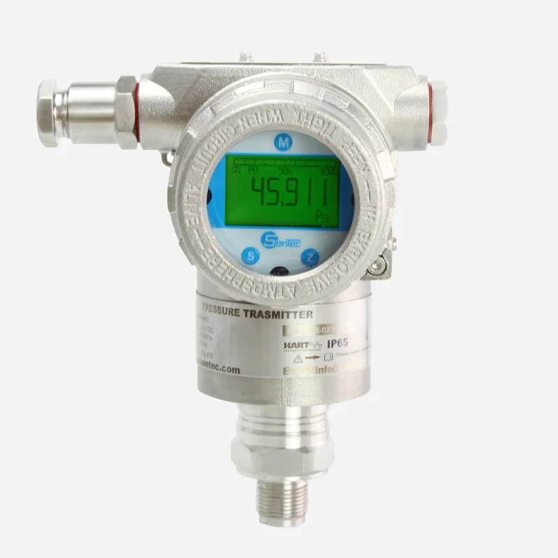 SENTEC PMD3051 smart differential 4-20ma pressure transmitter for liquid gas steam with HD LCD display