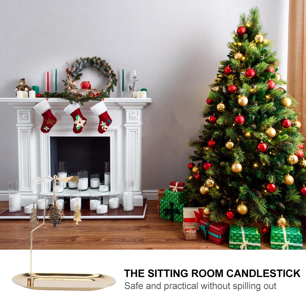 Bandeja para árbol de Navidad, soporte C, forma de pino creativa, decoración interior y exterior, vacaciones, Navidad, boda, estilo hogareño