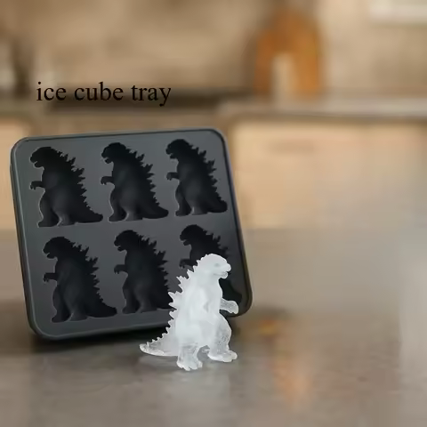 6 Grid Monster Mold Large Silicone Cube Molds Makes DIY Maker Cube Tray Household Lattice Whiskey