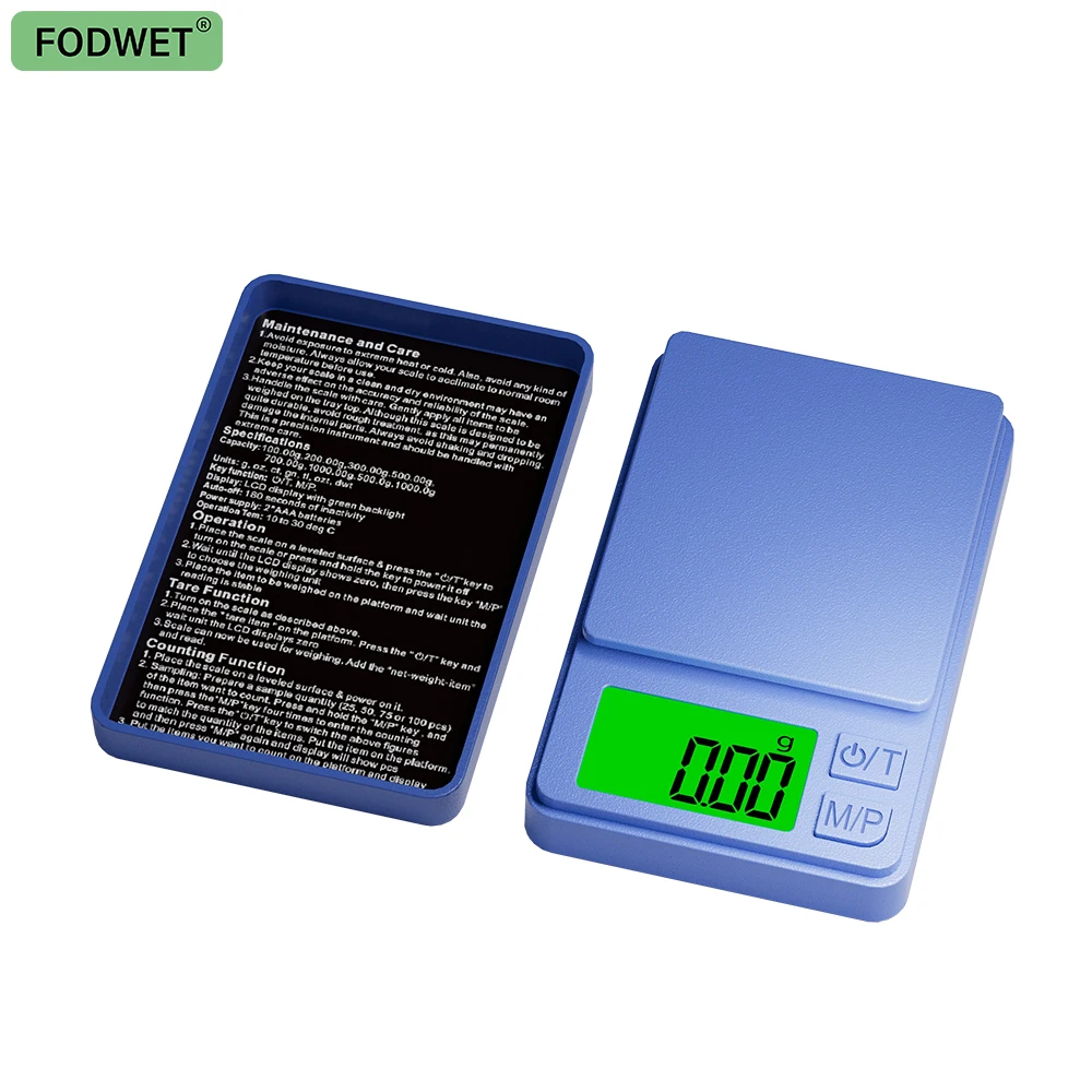 Jewellery Scale, 4 Colours High Precision LCD Backlit Scale, Portable Digital Scale with Tare, Multifunctional Counting Scale