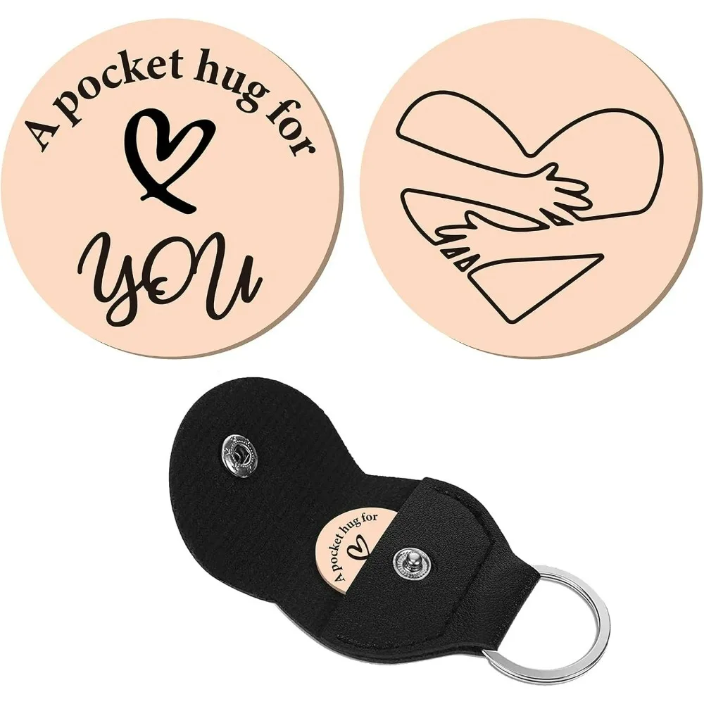 1 Set A Little Pocket Hug Token Heart Pattern Long Distance Relationship Keepsake