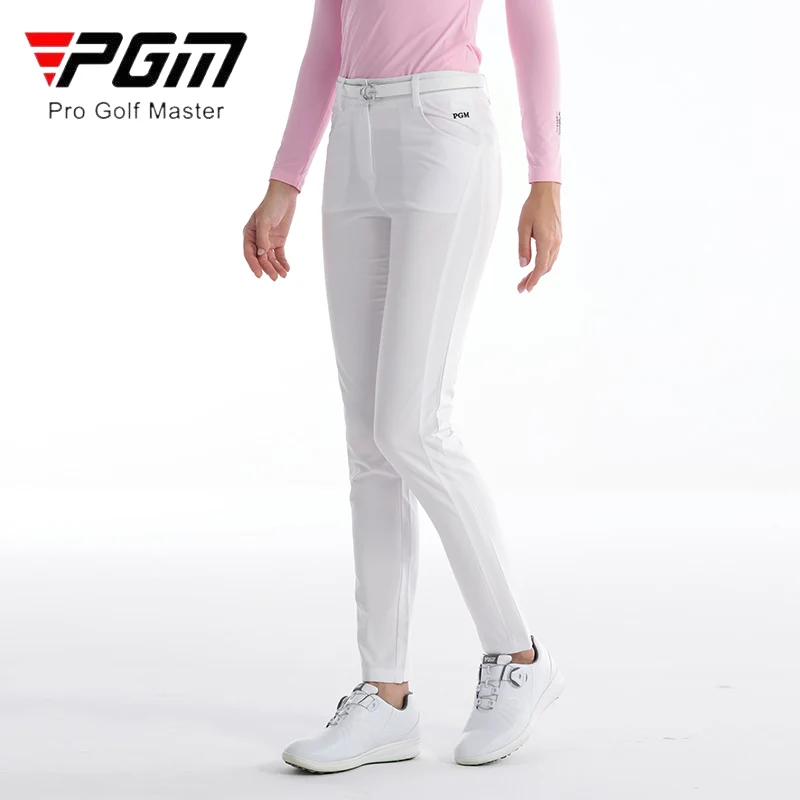 PGM Women Elastic Quick Dry Golf Pants Ladies Slim High Waist Trousers Women Anti-sweat Soft Sweatpants Sport Training Trousers