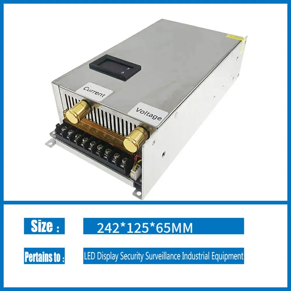 Imagem -03 - Fonte de Alimentação Volt Ajustável Transformador de Comutação dc 12 v dc 0- 12 v 24v 36v 48v 60v 100v 150v 200v 1200w 110v 220v