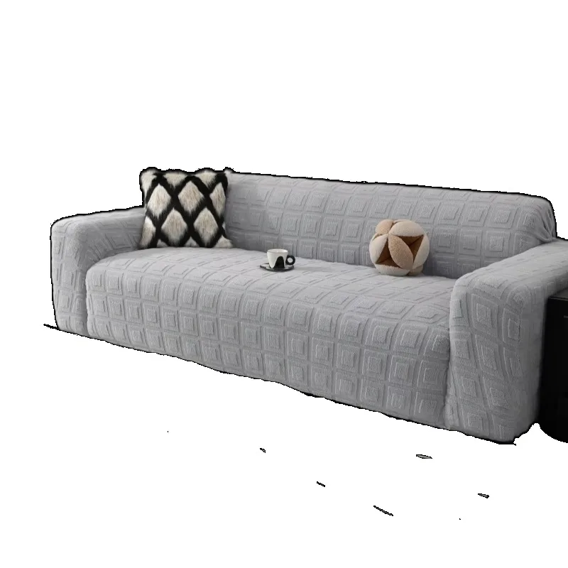 This Sofa Cover Is Machine Washable, Thick, Breathable and Anti-slip, Easy to Install with Dustproof Strap Design.