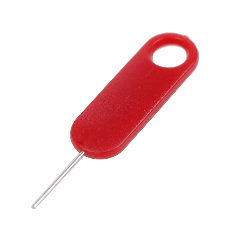 

10 Pcs Red sim card tray removal eject pin key tool sim card pin Universal mobile phone card pin SIM card removal tool